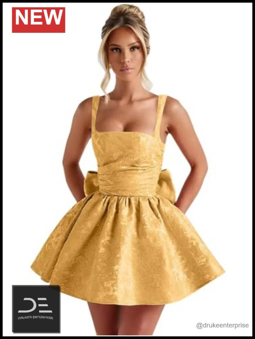 Satin Jacquard Homecoming Dress Spaghetti Strap Square Neck A-Line Short Prom